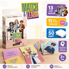 LUXMON Çocuklar Için Match Learn Kart Eşleştirme Oyunu Meslekler