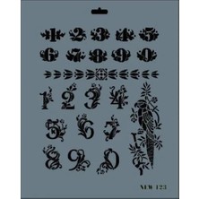 Blueb Rich New Seri N-123 Stencil 35X25 cm