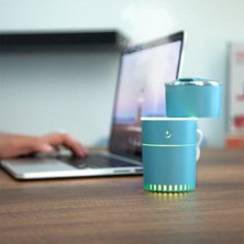 Premini Lattice Ortam Nemlendirme ve Dezenfektan Buhar Makinesi, Mavi, USB