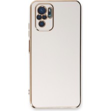 Bezos Redmi Note 10 Kılıf Volet Silikon - Beyaz