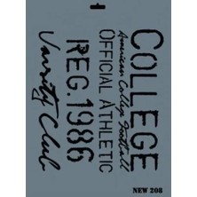 Blueb Rich New Seri N-208 Stencil 35X25 cm
