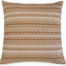 Typoniq Attitude Included Echo Premium Jakarlı Dokuma Karamel Kırlent Kılıfı 43X43 cm