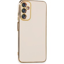 Bezos Galaxy A05S Kılıf Volet Silikon - Beyaz
