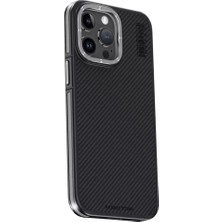 Belirtilmemiş Iphone 15 Kılıf Aramid 600D Kevlar Karbon Fiber Magsafe Kapak - Gri