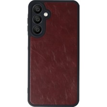 Bezos Galaxy M15 Kılıf Aras Deri Kapak - Bordo