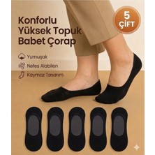 UZN Socks 5 Çift Erkek Babet Patik Pamuklu Çorap