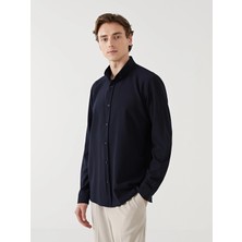 Lc Waikiki Yeni Sezon Slim Fit Uzun Kollu Armürlü Erkek Gömlek