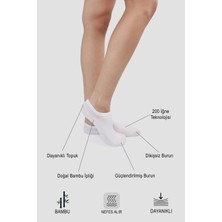 UZN Socks Bambu Sneaker Çorap – 4 Çift Paket | Kadın & Erkek | Dikişsiz