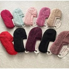UZN Socks 6 Adet Kadın Tekli Ultra Kalın Peluş Kışlık Babet Patik Çorap Karısık Renk