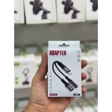 Rio Battery Iphone Uyumlu 2 In 1 Lightning To Aux ve Type-C Dönüştürücü Kablo