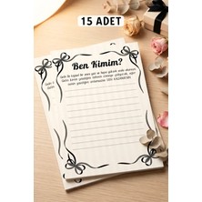 Metranya Ben Kimim ? 15 Adet Bekarlığa Veda Partisi Oyun Kartları Nedime Soru Bride To Be Quiz Gelin Düğün