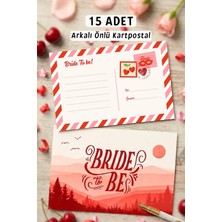 Metranya Bekarlığa Veda Kartpostalı 15 Adet Bride To Be Partisi Geline Hediye Nedime Eğlenceli Oyun Kartı Set