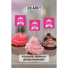 Metranya Bekarlığa Veda Partisi Cupcake Süsü 20 Adet Kürdan Süsü Sunumluk Pasta Süsü Bride To Be Gelin Nedime