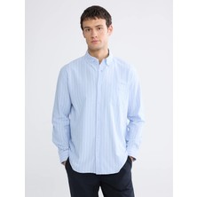 Lc Waikiki Yeni Sezon Regular Fit Çizgili Oxford Erkek Gömlek