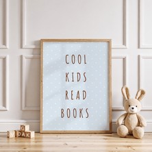 Luxor Pixels (Çerçevesiz) Cool Kids Read Books Çocuk Odası Poster