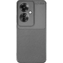 Mudanis Oppo Reno 11F Kılıf Auto Focus Karbon Kapak - Gri