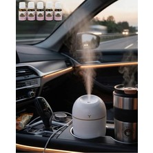 Premini Taşınabilir Hava Nemlendirici, Esanslı LED Işıklı Aromaterapi Buhar Makinesi