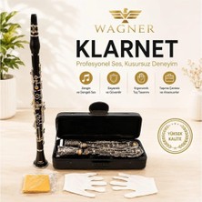 Wagner WGN364 Sol Klarnet Seti 4 Yüzüklü (Profesyonel Taşıma Çantalı+ Hediyeler)