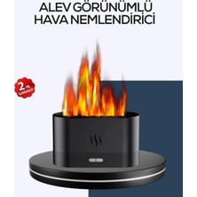 Premini Aromatik Oda Kokusu Difüzörü, Alev Tasarımı ve LED Işık ile Ferahlatıcı Atmosfer