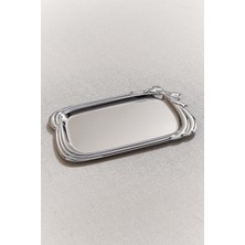 Paşabahçe Ribbon Metal Tepsi S 19 x 27 Cm, Şık Servis Tepsisi