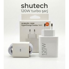 ShuTech 120W (Watt) Hızlı Şarj Adaptörü + Kablo Poco X4/x5/x6/x7/x8  Serisi Uyumlu