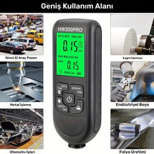 Fantastik Store HW-300PRO Oto Boya Kalınlık Ölçer Fe Nfe 2000ΜM + 2 Fonksiyonlu Bardak Tutucu Hediyeli ( Lisinya )