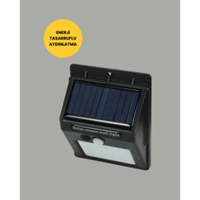 Fantastik Store Güneş Paneli ile Şarj Olan 20 LED Dış Mekan Hareket Sensörlü Lamba - Lisinya
