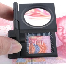 Fantastik Store NIKULA-25X25 mm Full Çelik Kaplı Katlamalı Büyüteç TH-9005B ( Lisinya )