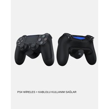 Fantastik Store Titreşimli Kablosuz Oyun Kolu – Ps4, Pc, Mobil, Tablet ve Steam Uyumlu - Lisinya