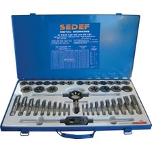 Sedef Power Tools Kılavuz ve Pafta Takımı 45 Parça Metrik 62635