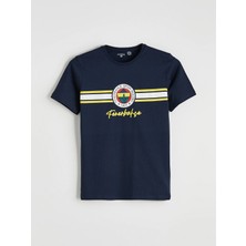 Lc Waikiki Yeni Sezon Bisiklet Yaka Fenerbahçe Baskılı Erkek Pijama Üst