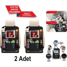 OTO MOTTO Araç Koltuk Arkası Organizer Tablet Telefon Tutucu Araba Içi Düzenleyici 2 Adet