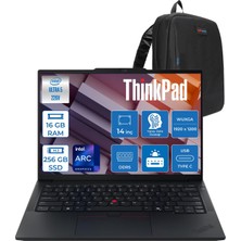 Lenovo Thinkpad E14 G7 Ultra 5 226V 16GB LPDDR5X 256GB SSD Windows 11 Pro Arc Graphics 130V 14" Wuxga (1920X1200) IPS 300NITS Taşınabilir Bilgisayar T21U2005GTXP01 + Zetta Çanta