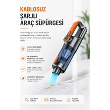 TKÇ Yüksek Emiş Güçlü Taşınabilir Araç Süpürgesi