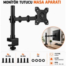 Premini Döner Monitör ve Tv Standı, Vesa Uyumlu, 10-27'', Masa Üstü Tutucu