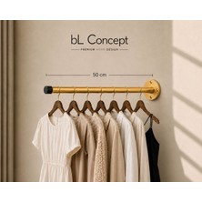 Bl Concept Mağaza Vitrin Askısı Özel Tasarım Askılık Giyim Odası Dekoratif Askılık Metal Duvar Askısı 50 cm