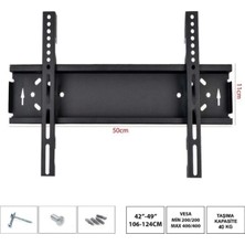 Premini LCD Askı Aparatı Sabit 42"/49" 106-124CM, Güçlü ve Güvenilir Montaj