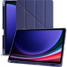 Akıllı Bayi Samsung Galaxy X510 Tab S9 Fe 11 Kılıf Kalemlikli Mars Tablet Kılıfı - Lacivert Aby
