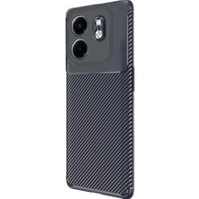 Akıllı Bayi Infinix Smart 9 Kılıf Auto Focus Karbon Kapak - Lacivert Aby