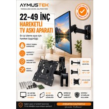 Premini 22-49 Inc Tv Askı Aparatı, 50CM Kol Uzunluğu, Güçlü ve Şık Tasarım