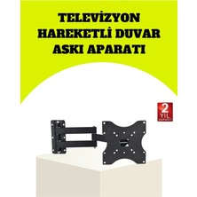 Premini Hareketli Tv Askısı, Vesa Uyumlu, Kolay Montaj, Güçlü ve Dayanıklı