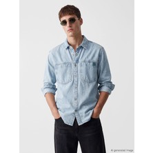 Lc Waikiki Yeni Sezon Loose Fit Erkek Jean Gömlek
