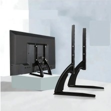 Premini Ayarlanabilir Metal Tv Standı 37-75 Inç, Yüksek Taşıma Kapasiteli ve Yükseklik Ayarlı