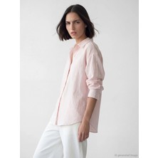 Lc Waikiki Yeni Sezon Çizgili Oversize Kadın Gömlek