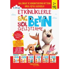 Hayy Kitap Etkinliklerle Sağ Beyin Sol Beyin Geliştirme (2+ Yaş) 6’lı Set