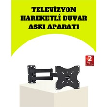 Premini Hareketli Tv Askı Aparatı, Kolay Montaj, Vesa Uyumlu, Güçlü ve Şık