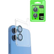 MiraLive Apple Iphone 16 Plus Raze Metal Kamera Lens - Lacivert