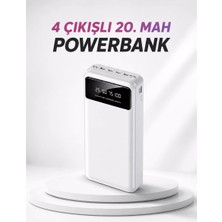 Hace Bazaar 4 Çıkışlı 20.000 Mah Powerbank Taşınabilir Çoklu Giriş