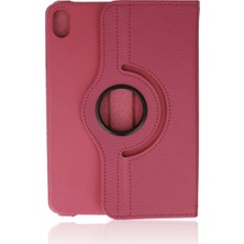 Akıllı Bayi Apple Ipad Mini 6 Kılıf 360 Tablet Deri Kılıf - Pembe Aby