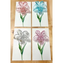 Özssay 100 Adet Şeffaf Renkli Lotus Toka 8 cm Kına Seti